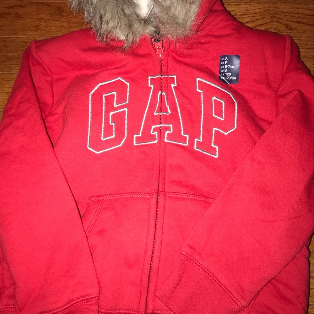 Gap Girls Sherpa Full Zip - Picture 2 of 4